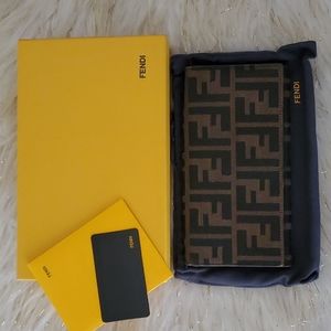 Fendi Zucca long wallet